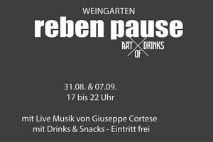 Rebenpause in Schriesheim mit Live-Music von Guiseppe Cortese