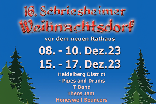 16. Schriesheimer Weihnachtsdorf Vorschau